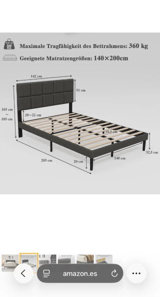 Base de cama Z-hom 140x200cm