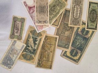 Lote Billetes Griegos Históricos Dracmas