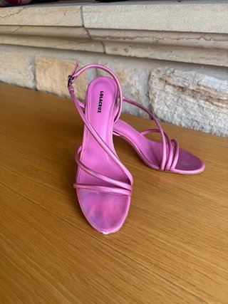 Sandalias Lola Cruz tacón rosa