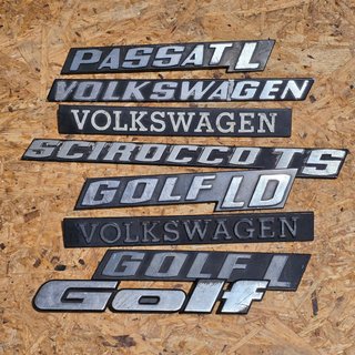 Emblemas Volkswagen Golf, Passat, Scirocco