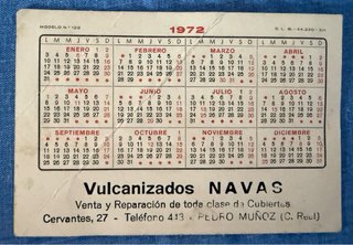 Calendario de bolsillo antiguos