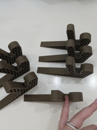 Soportes de plástico hexagonales impresora 3D