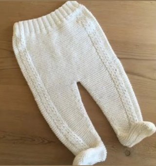 Polainas de bebé tejidas
