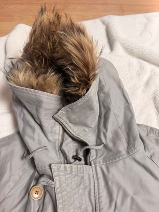 Parka gris mujer talla L