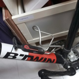 Bicicleta Montaña Rockrider Negra y roja