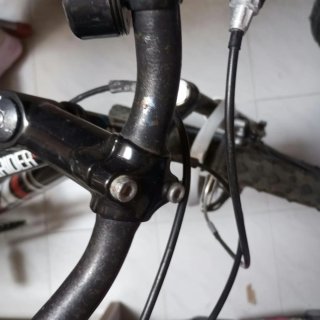 Bicicleta Montaña Rockrider Negra y roja