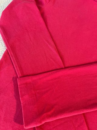 Jersey cuello alto niña fucsia