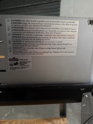 Parrilla Barbacoa Completa Metal y Madera