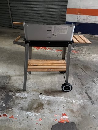 Parrilla Barbacoa Completa Metal y Madera