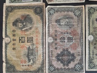 Lote Billetes Japoneses Antiguos