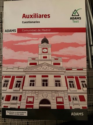 libros para Auxiliares de la Comunidad de Madrid