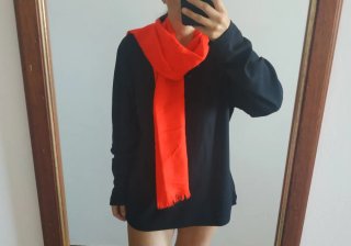 Sciarpa rossa vintage
