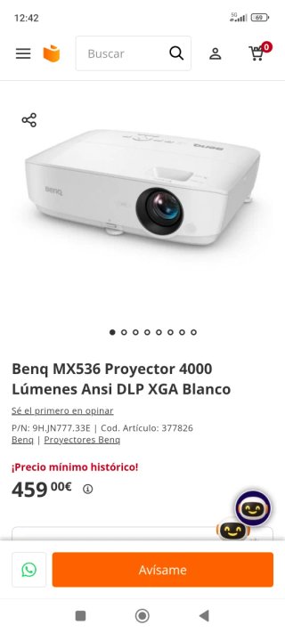 Proyector BenQ MX536