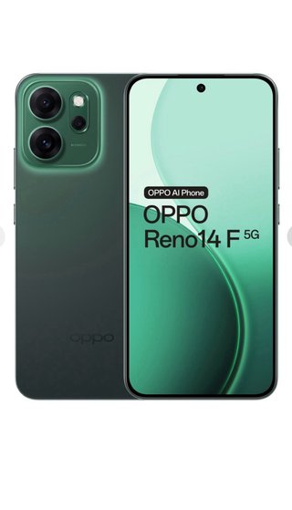 OPPO Reno14 F 5G Verde.  Precio Negociable