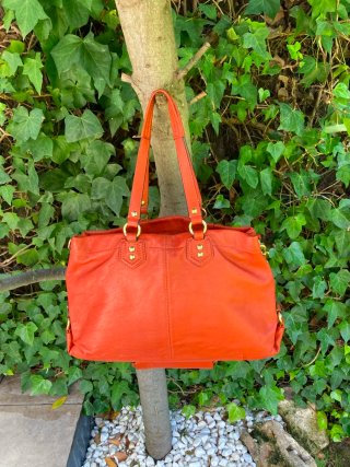 Bolso Coach Naranja Piel