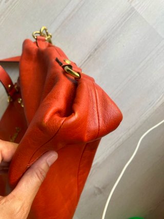 Bolso Coach Naranja Piel