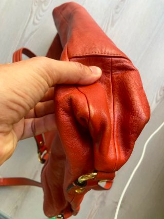 Bolso Coach Naranja Piel