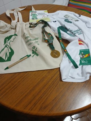 Lote Camiseta, Bolsa, Medalla libro pins y Más