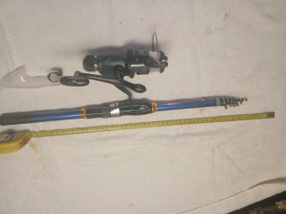 Canna da pesca 2.70m con mulinello