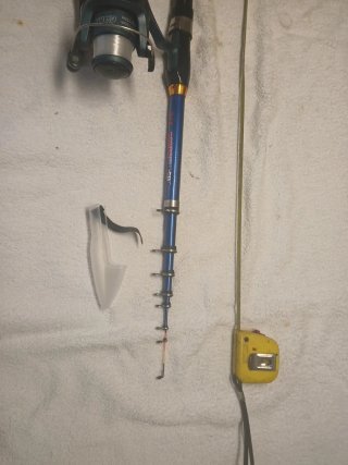 Canna da pesca 2.70m con mulinello