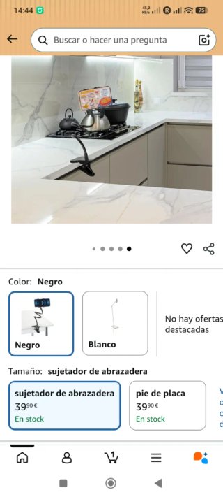Soporte Móvil Flexible Pinza Universal