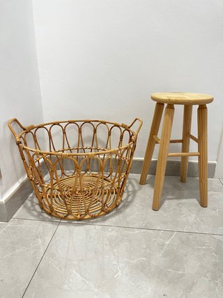 Cesta Mimbre Ikea Redonda