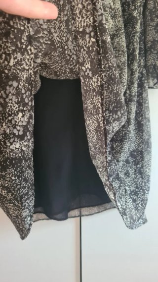 Vestido Zara Estampado Fruncido