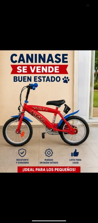 Bicicleta infantil roja Paw Patrol