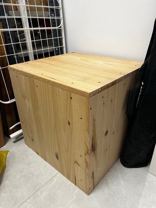 Cajón de madera para estudio fotográfico