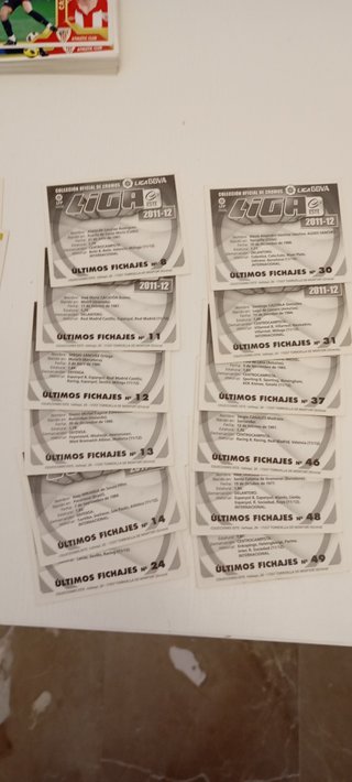 Lote 251 Cromos futbol Liga Este 11/12