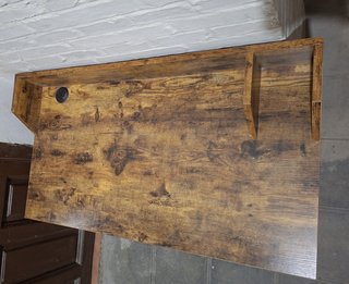 Escritorio estilo industrial de madera y metal