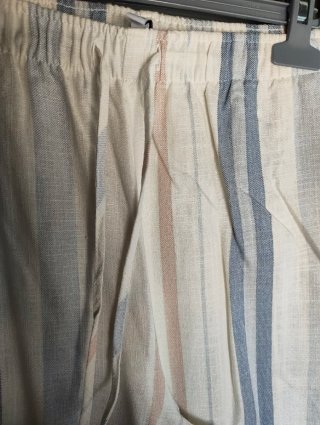 Pantalón lino rayas Stradivarius T. L