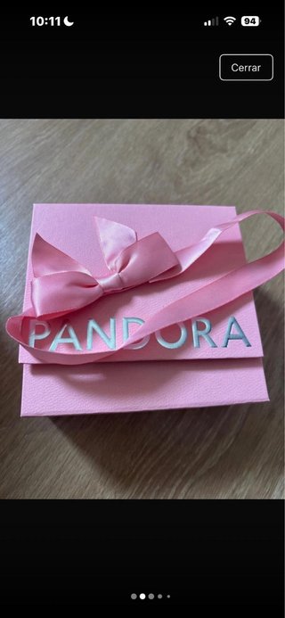 Anillo Pandora Corazón Rosa Plata
