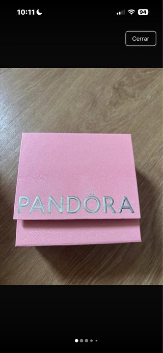 Anillo Pandora Corazón Rosa Plata