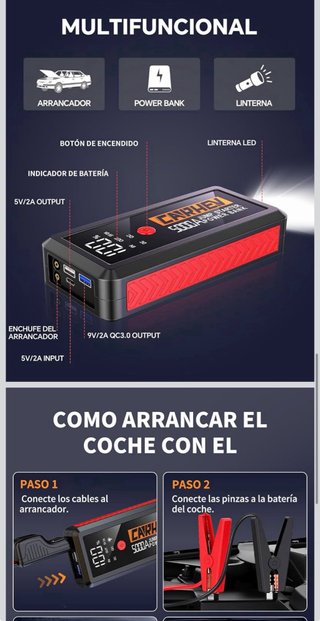CARHEV Arrancador Portátil 5000A