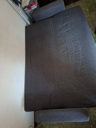 Sofá Cama Gris Tela Nuevo