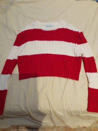 Jersey Rayas Rojo y Blanco