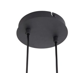 Lampadario moderno sfere vetro nero