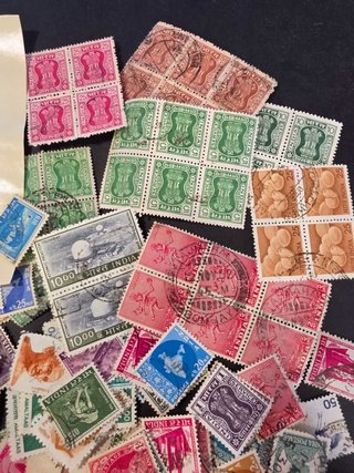 Lote de sellos de la India.