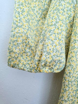 Vestido H&M floral verde y amarillo Talla M