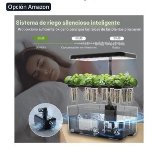 Kit Maceta Cultivo Hidropónico LED SIN ESTRENAR