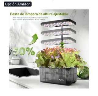 Kit Maceta Cultivo Hidropónico LED SIN ESTRENAR