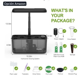 Kit Maceta Cultivo Hidropónico LED SIN ESTRENAR
