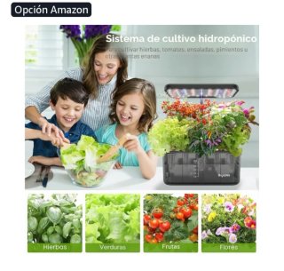 Kit Maceta Cultivo Hidropónico LED SIN ESTRENAR