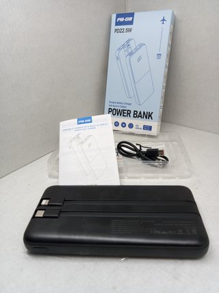 Powerbank 15000 mAh con cavi integrati usbc iphone