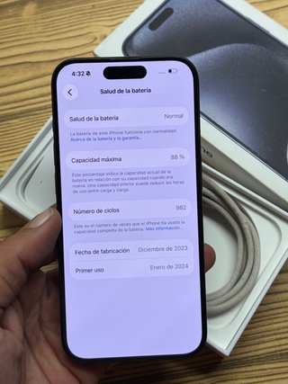 iPhone 15 Pro 256Gb 88% Batería