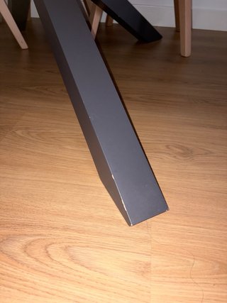 Mesa de comedor extensible pata central