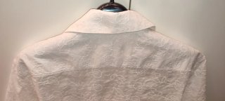 Camisa MANGO Algodón Blanca Cuello Bowling