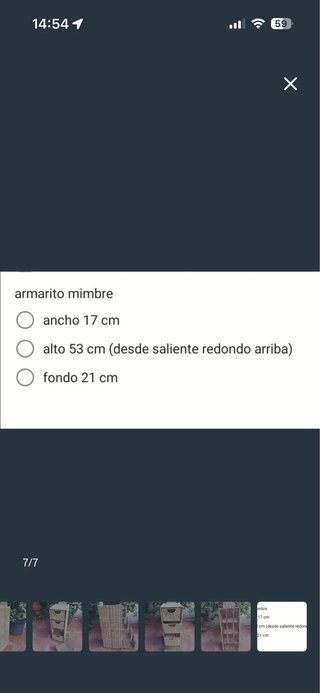Cajonera mimbre y metal