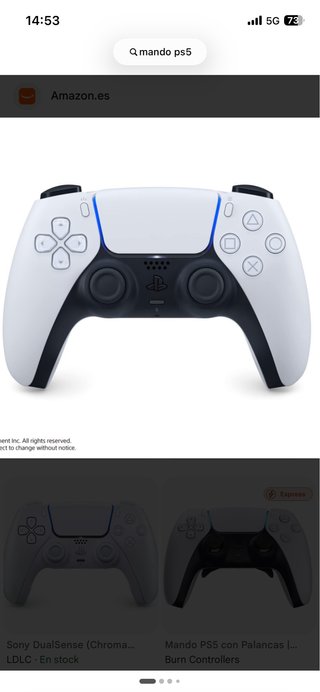 Mando PS5 Sony DualSense Blanco